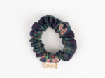 Mini Scrunchie tartan fleuri