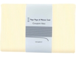 1 m fabric coupon yellow stripes