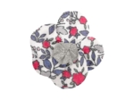 Mini Flower petal hair slide serenade rouge gris