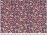 35cm coated fabric coupon hippie fleurie