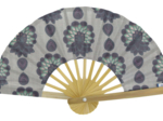 Hand-held fan lotus vert