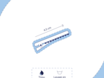 Flower petal hair slide small  palmeraie