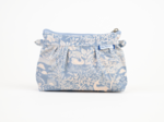 Mini Pleated clutch bag toile de biche