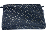 Coton clutch bag navy gold star