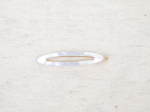 Side Oval Hair Clip pearly white