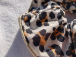 Large Piping Scrunchie leopard