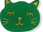 Meow hair slide bright green