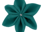 Star flower 4 hairslide emerald green