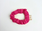 Mini Scrunchie fuchsia pailleté