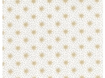 Cotton fabric ex2655 christmas gold snowflakes