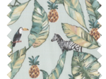 Cotton fabric paradizoo mint