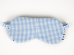 Night mask sky blue gingham