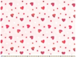 35cm coated fabric coupon ex2306 red hearts