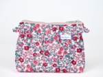 Mini Pleated clutch bag rose grenadine