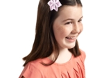 Star flower 4 hairslide light pink