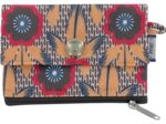 zipper pouch card purse fleurs de savane