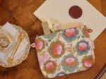 Tiny coton clutch bag fleur de thé