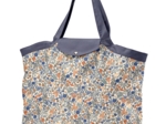Tote bag with a zip comptine enchantée