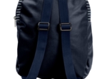 Children rucksack striped silver dark blue