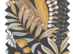 Cotton fabric ex2404 tropical garden black