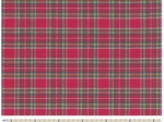 Cotton fabric ex2261 tartan red lurex