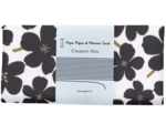 Coupon tissu 50 cm ex2424 black and white primroses
