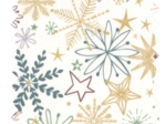 Cotton fabric ex2447 off white christmas stars