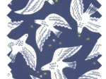 Cotton fabric ex2614 night swallows