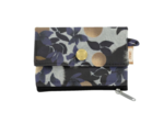 zipper pouch card purse flocon doré