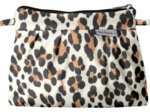 Mini Pleated clutch bag leopard