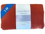 1 m fabric coupon lurex terracotta gauze