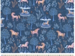 Cotton fabric ex2258 blue carousel