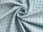 Cotton fabric ex2528 two-tone blue-grey checks