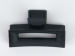 Large Rectangular Hair Clip matte black