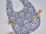 Coated fabric bib scandinavia bleu