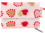 zipper pouch card purse petits coeurs