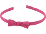 Thin headband fuchsia gold star