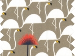 Coupon tissu 50 cm flamingo