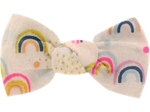 Small bow hair slide rainbow