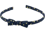 Thin headband navy gold star
