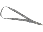 Lanyard necklace vichy noir