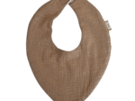 bandana bib gaze pailletée camel