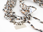 Ruffled phone strap leopard