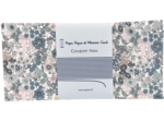 Coupon tissu 50 cm ex2230 grey and blue flowers