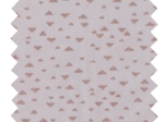 Cotton fabric gray copper triangle