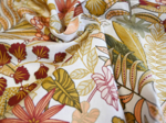Cotton fabric ex2403 tropical garden white
