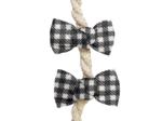 Small bows hair clips vichy noir