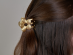 Small Flower Hair Clip satin gold