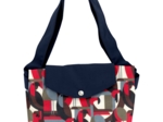 Tote bag with a zip pop bird