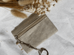Keyring  wallet golden linen